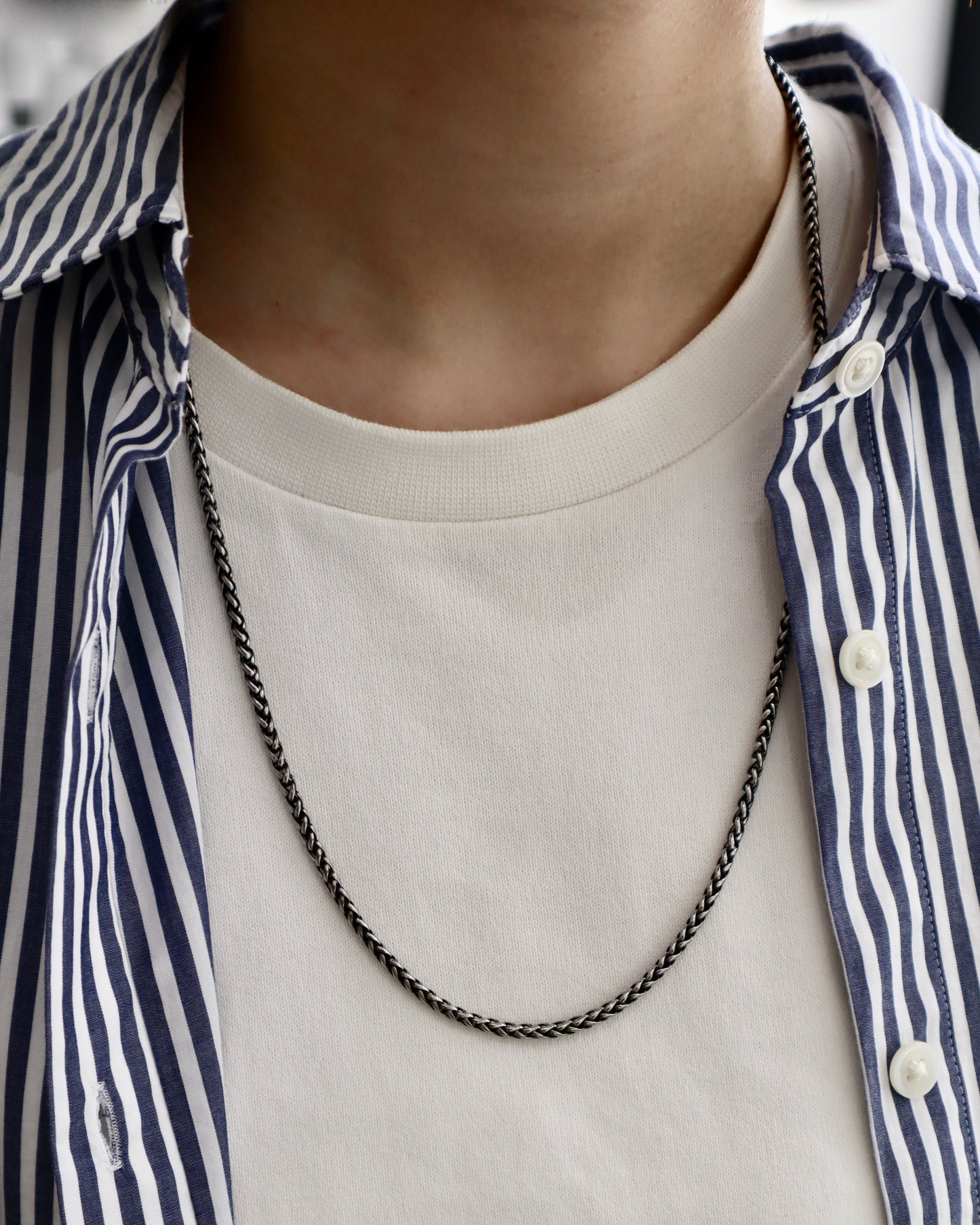 thick black necklace