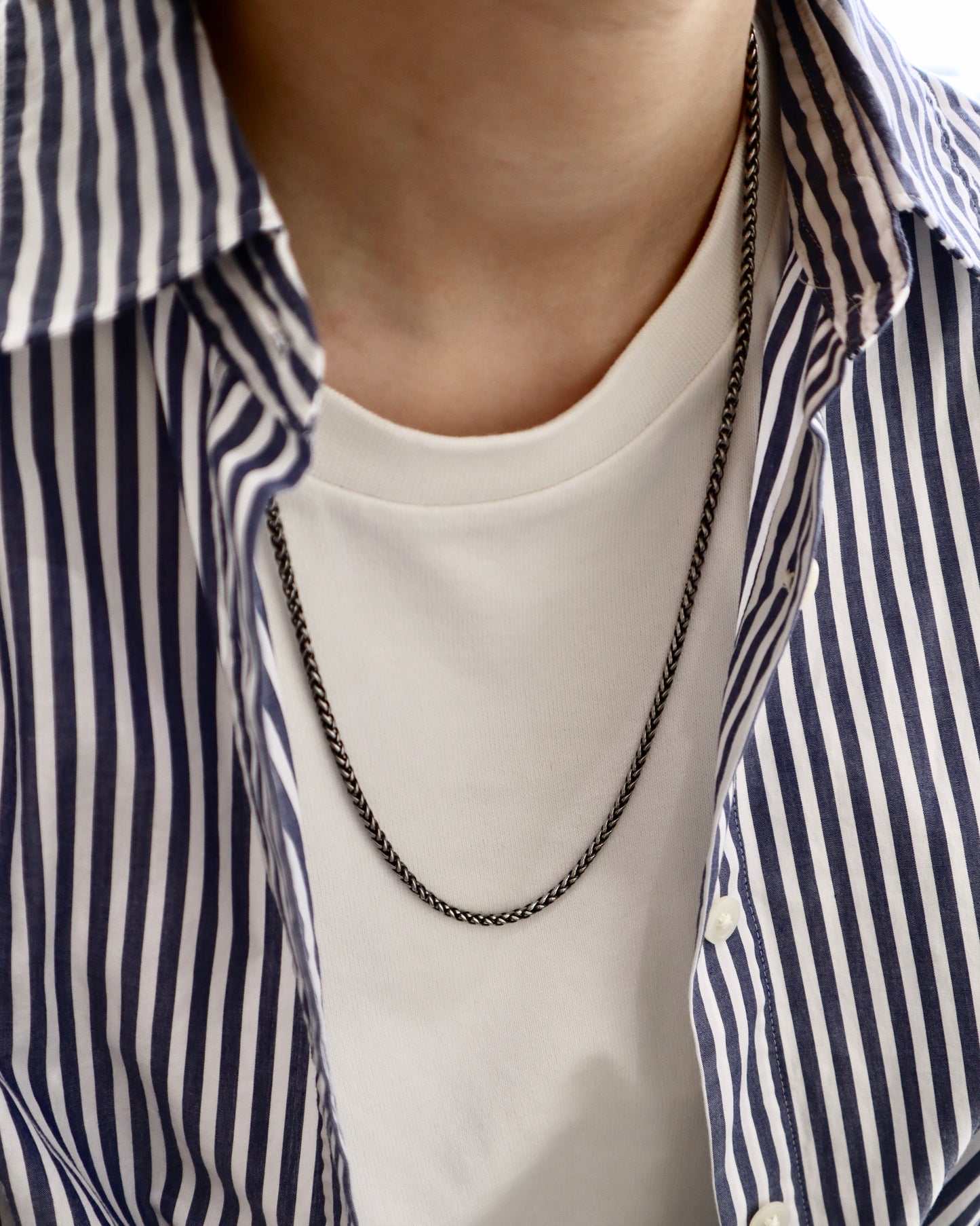 thick black necklace