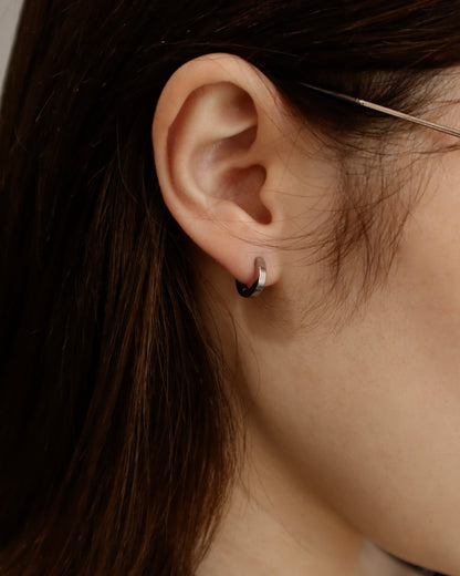 simple hoop pierce