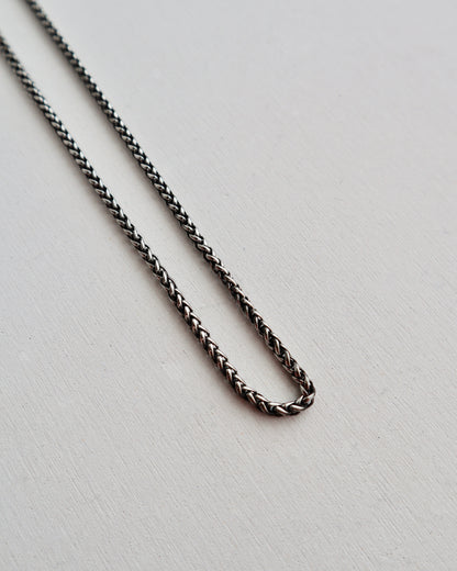 thick black necklace