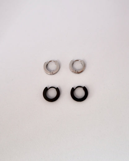 simple hoop pierce