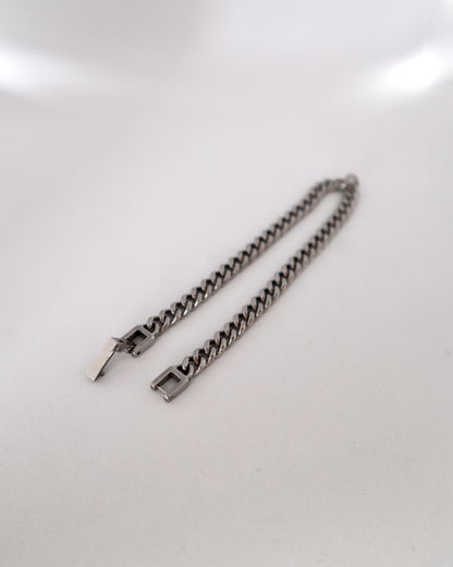 flat chain silver bracelet