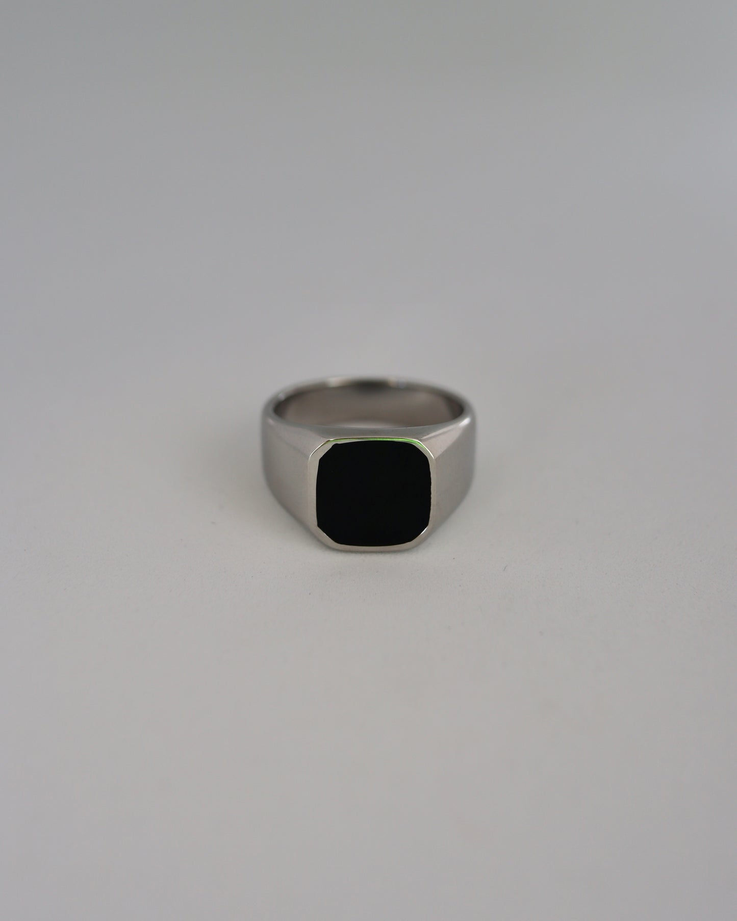 black square signet ring